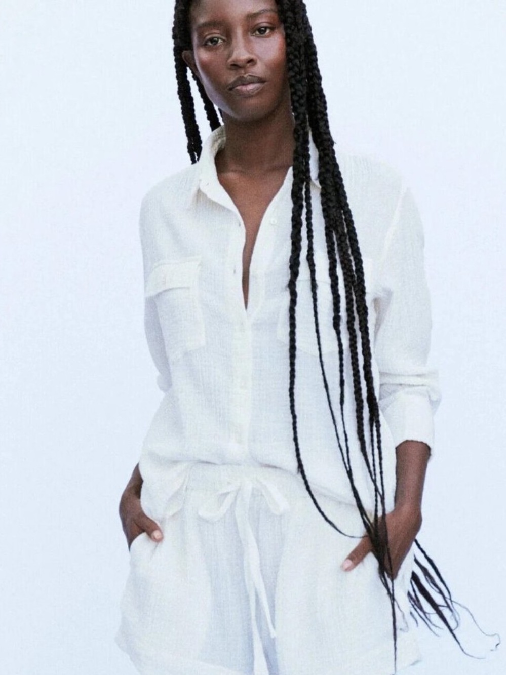 THE GREAT Gauze Rancho Top - Small Oversized